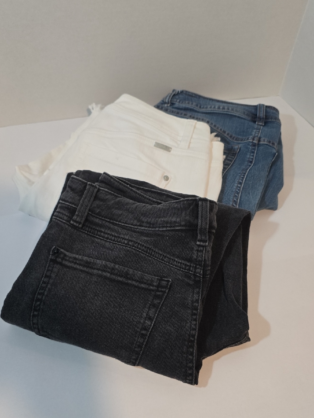 INC International Concepts Women’s Jean Trio - Black, White & Blue